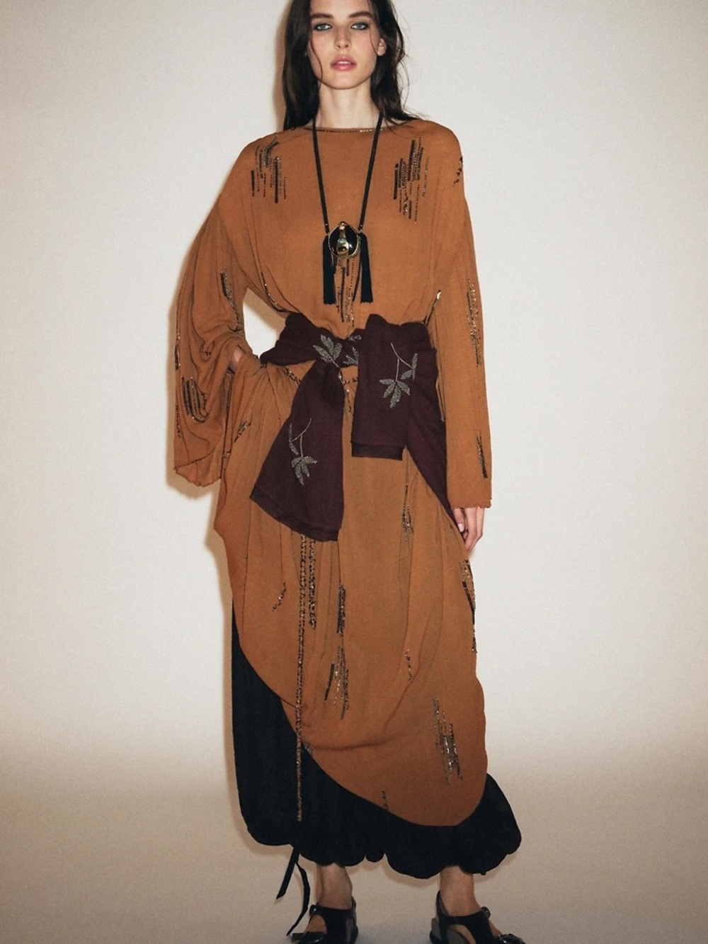 Zara’s The Luella Embellished Kaftan Dress Medium - Picture 6 of 16